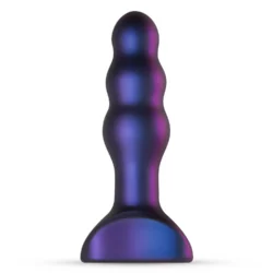 Hueman Space Invader vibrierender Butt Plug in Lila mit konischer Spitze