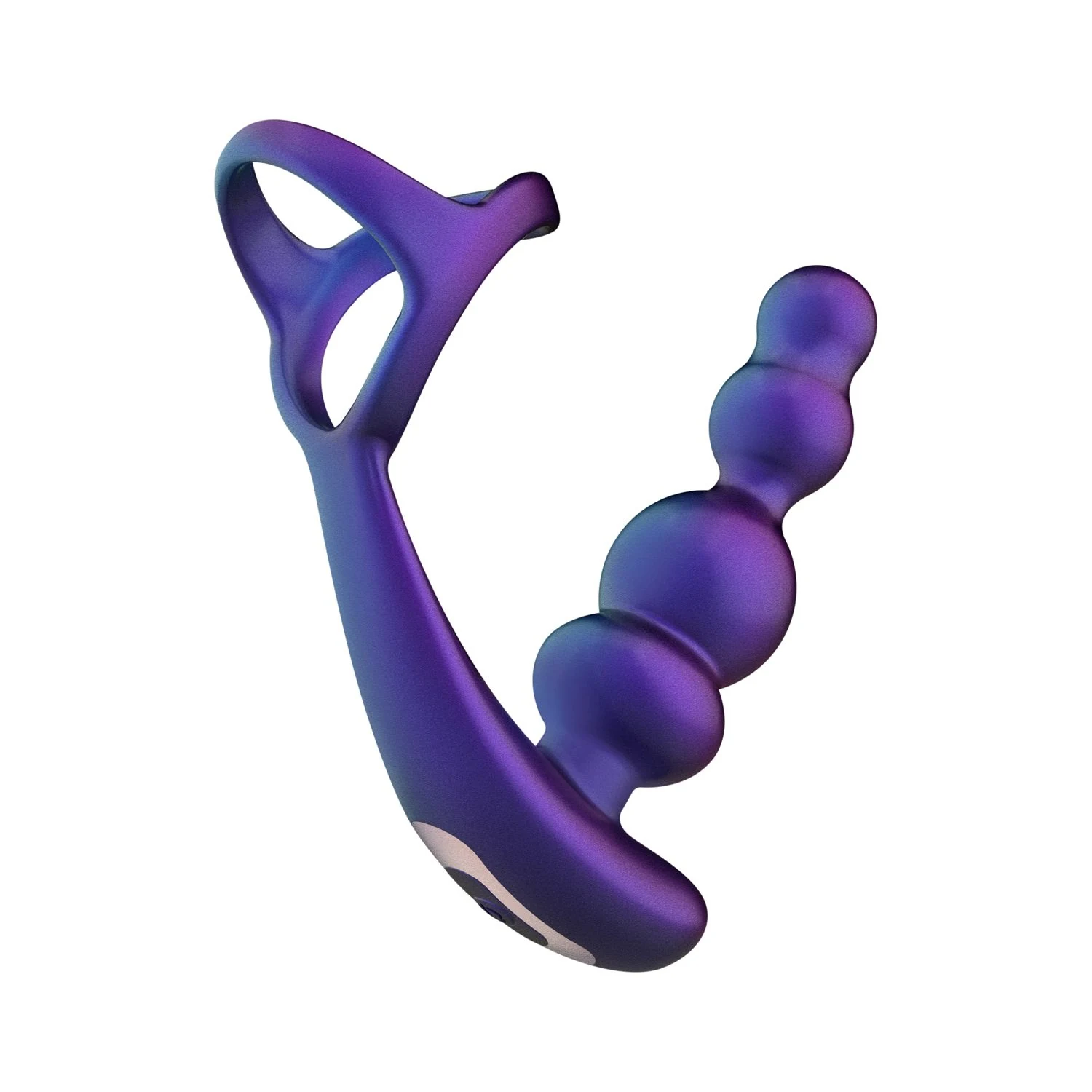 Hueman Stellar Force Butt Plug mit Cockring in Lila mit kombiniertem Plug- und Ring-Design