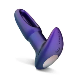 Hueman Voyager Analplug mit Vibration in Lila und kabelloser Fernbedienung