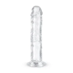Durchsichtiger Jelly Dildo mit Saugnapf, 16 cm, schlichtes Design