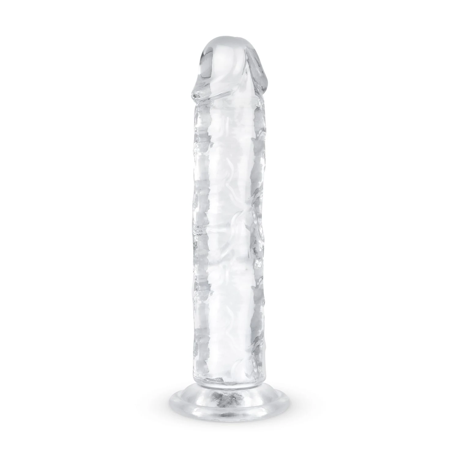 Durchsichtiger Jelly Dildo mit Saugnapf, 16 cm, schlichtes Design