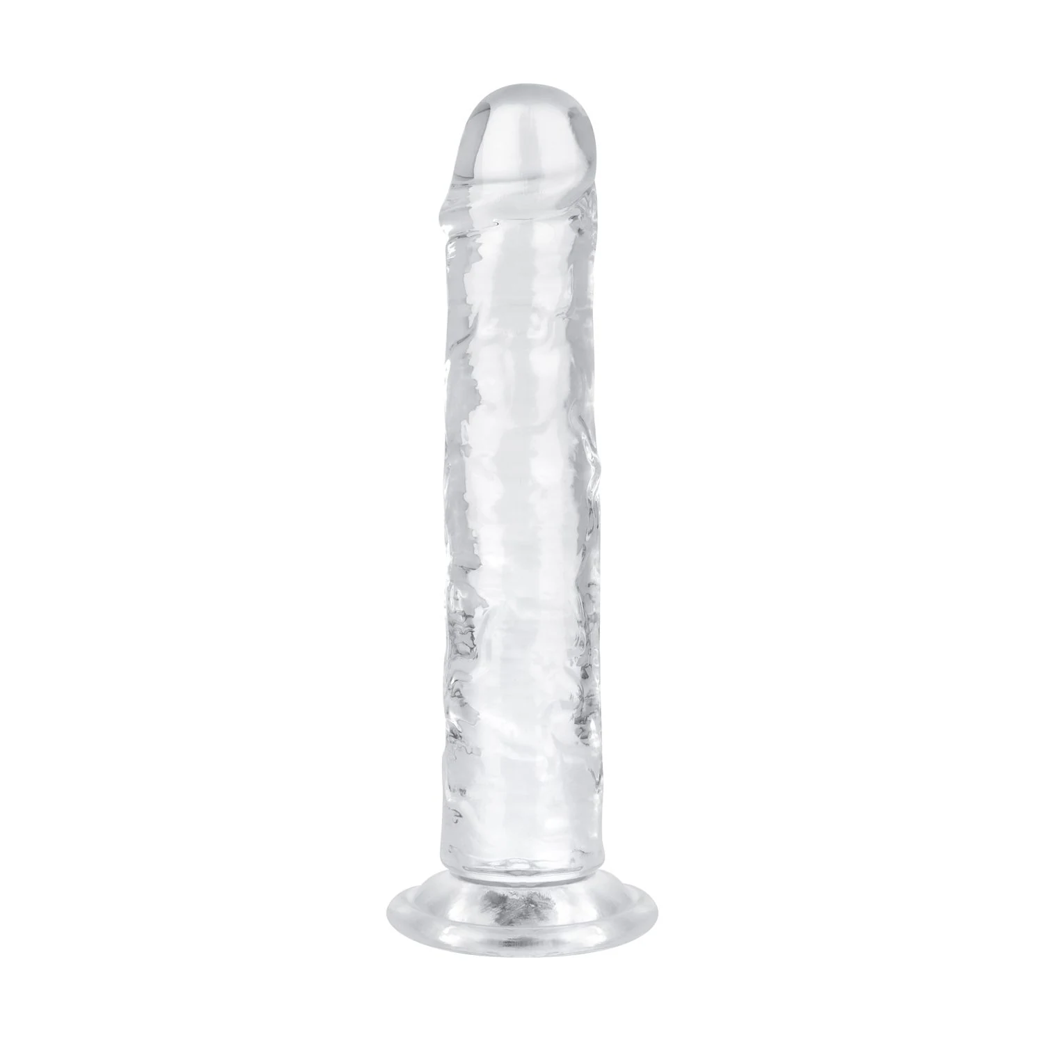 Flexibler 16 cm Dildo in durchsichtigem Design für Vagina und Anus