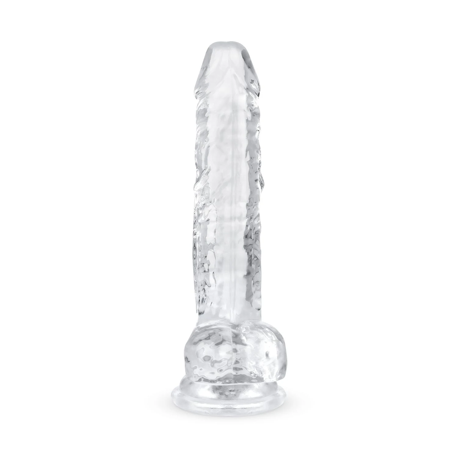 17 cm Jelly Dildo mit Hoden und elegantem transparentem Design