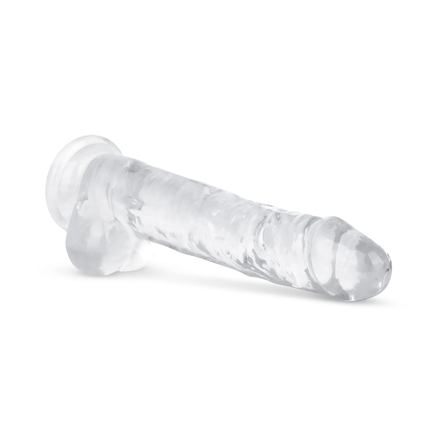 Jelly Dildo mit Saugnapf und strukturierten Hoden von Toys Dildo Collection