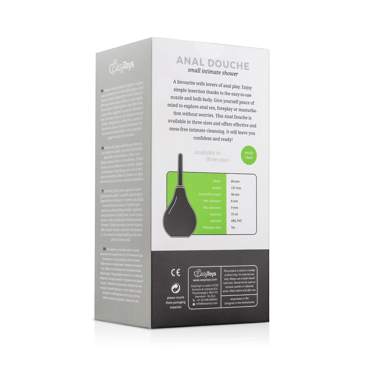 Wasserfeste kleine Analdusche für sauberen Analsex