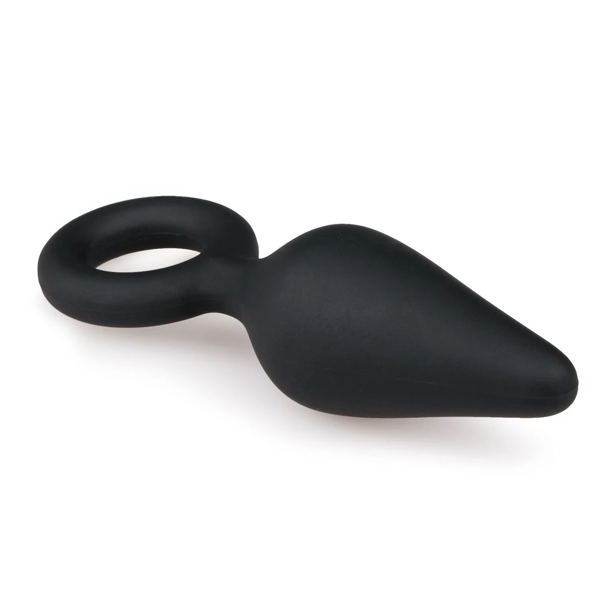 Kleiner Buttplug aus weichem Silikon mit spitzem Ende zur Einführung