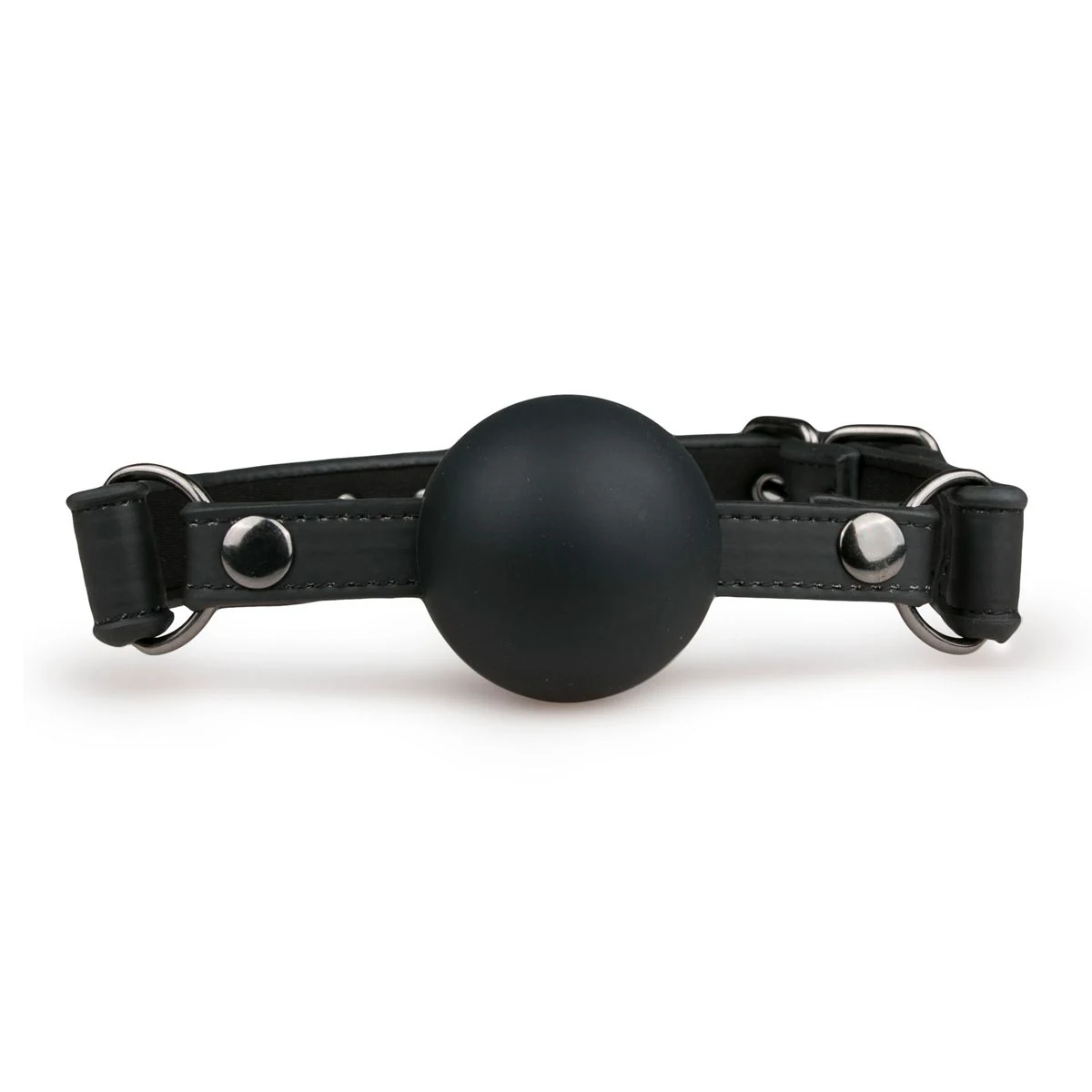 Toys Fetish Kugelknebel mit großer Silikonkugel und schwarzem Riemen