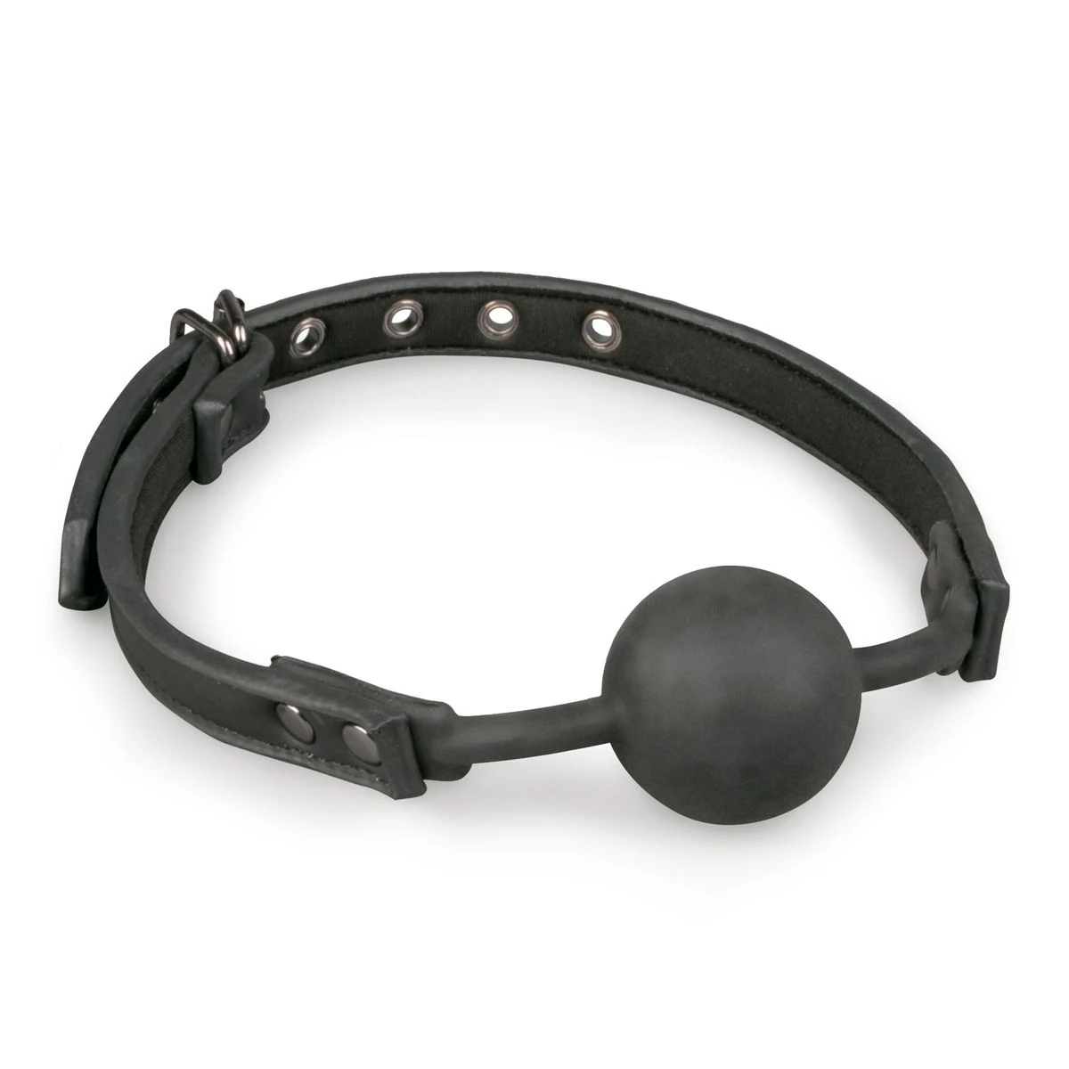 Toys Fetish Kugelknebel mit schwarzer Silikonkugel und verstellbarem Riemen