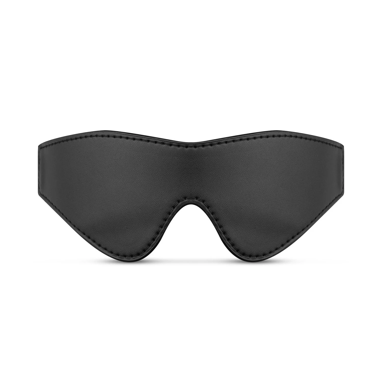 Kunstleder-Augenbinde in Schwarz für Bondage und Augenmasken