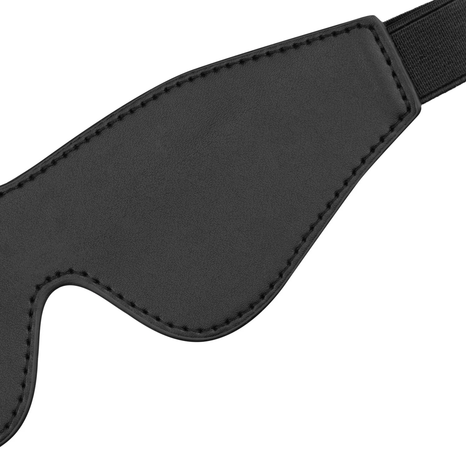 Unisex Augenmaske in Schwarz mit rückseitigem elastischem Band
