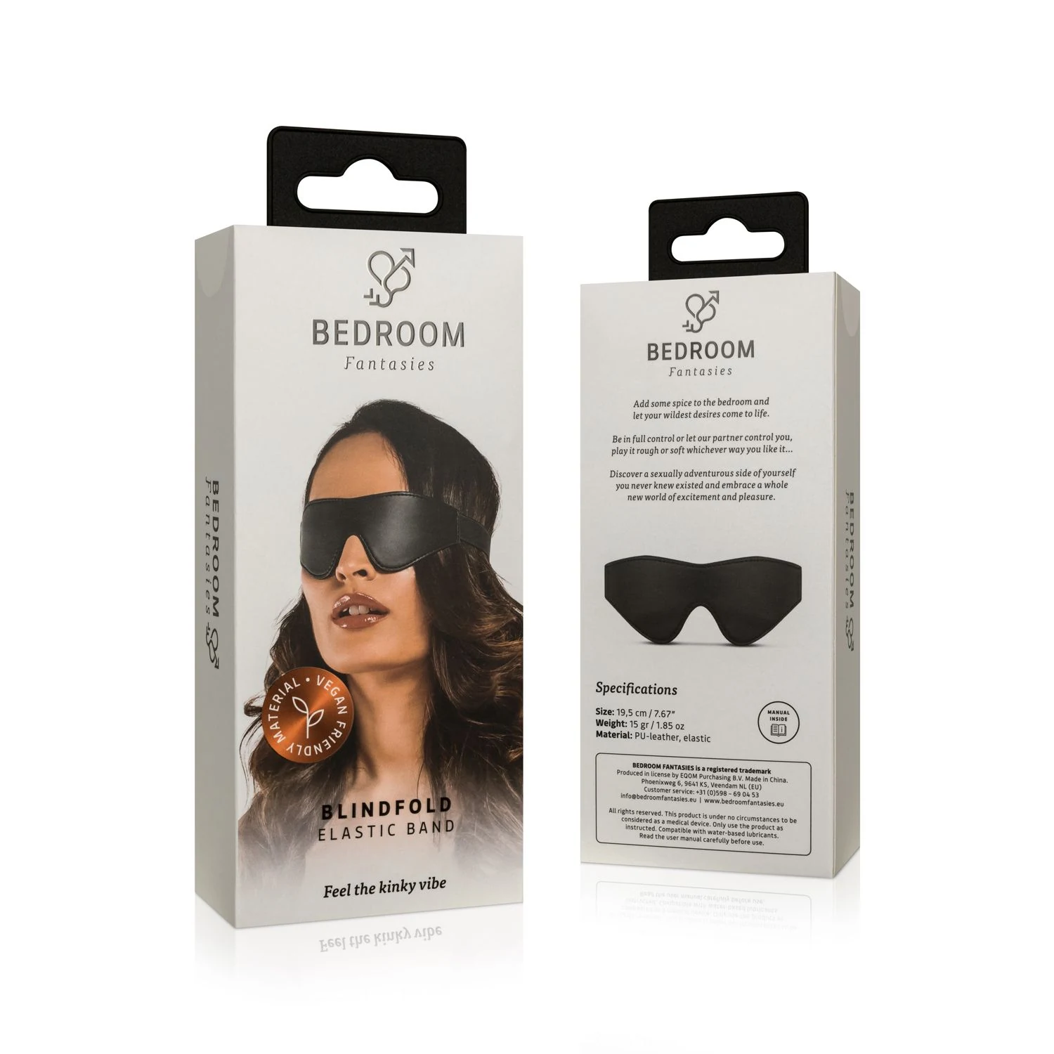 Bedroom Fantasies Augenbinde Schwarz zum Blockieren von Licht