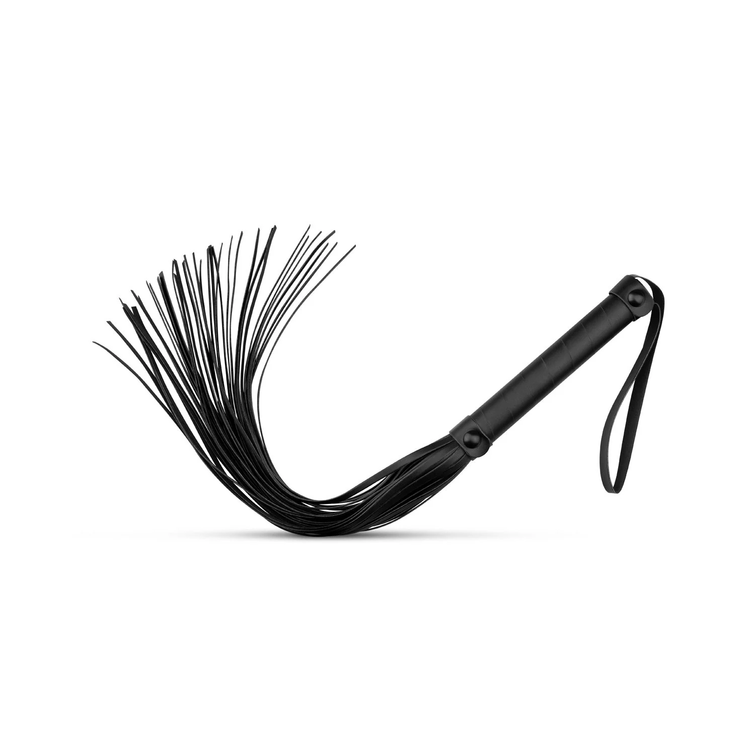 Schwarzer BDSM-Flogger aus robustem Kunstleder von Bedroom Fantasies