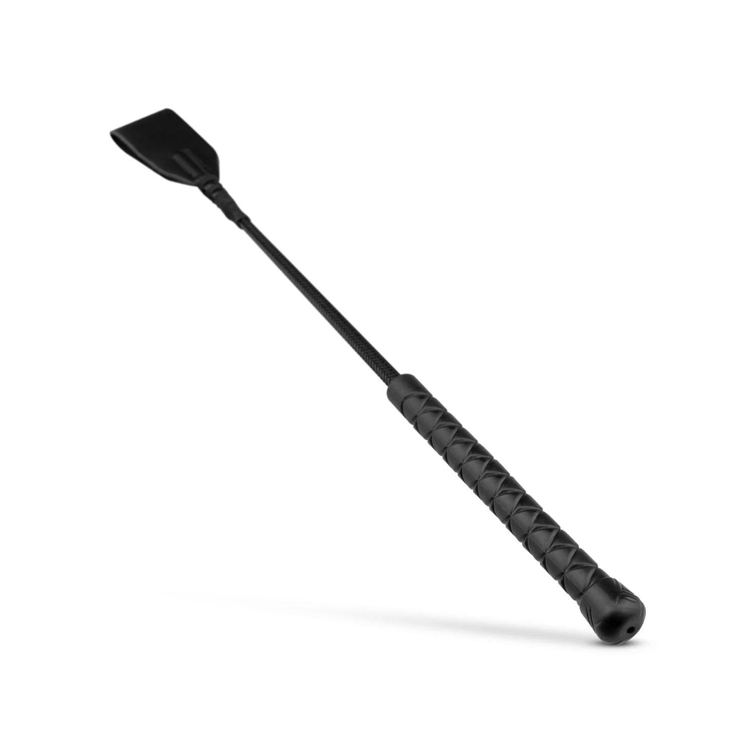 Schwarze BDSM-Peitsche aus Kunstleder, ABS und Silikon