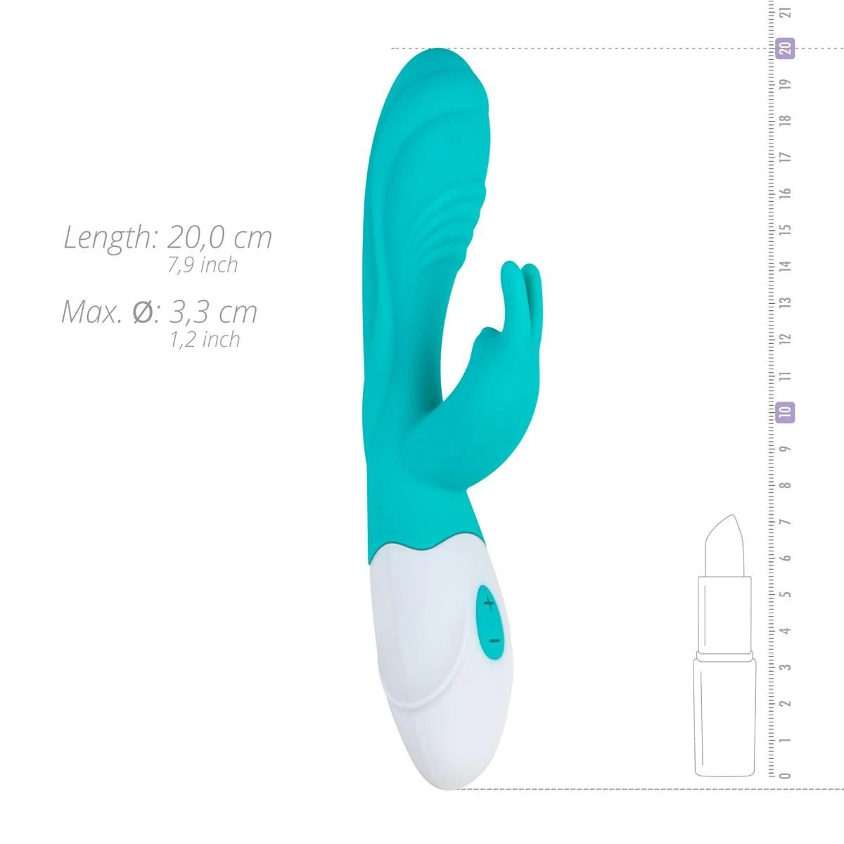 Leda Rabbit Vibrator mit 2 Motoren und Multispeed-Vibrationsart von Good Vibes Only