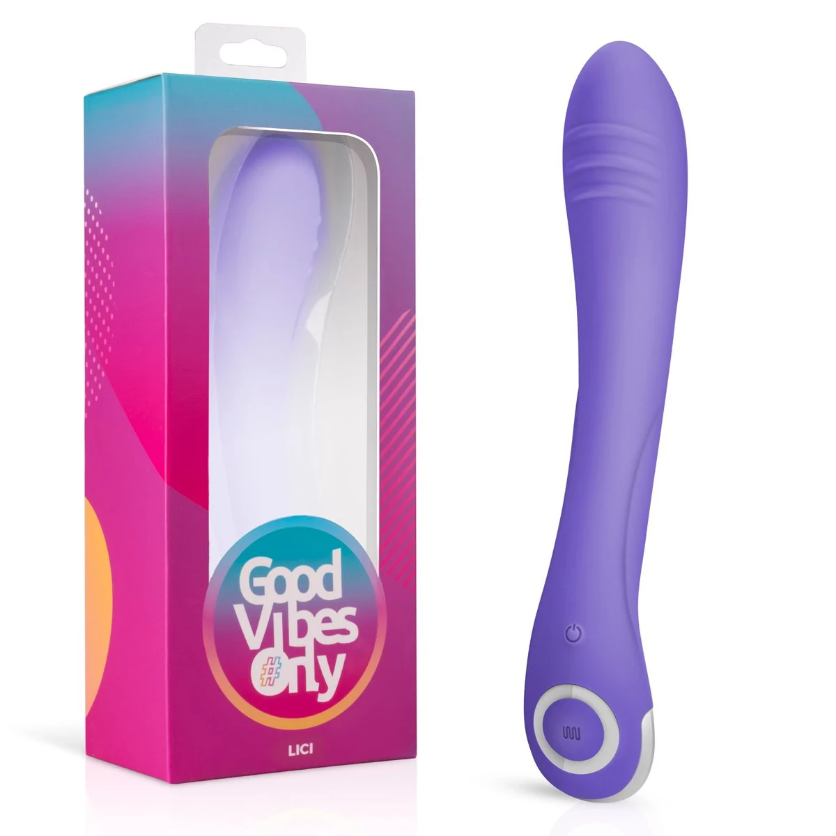Lici G-Punkt-Vibrator in Lila von Good Vibes Only mit geschwungenem Design