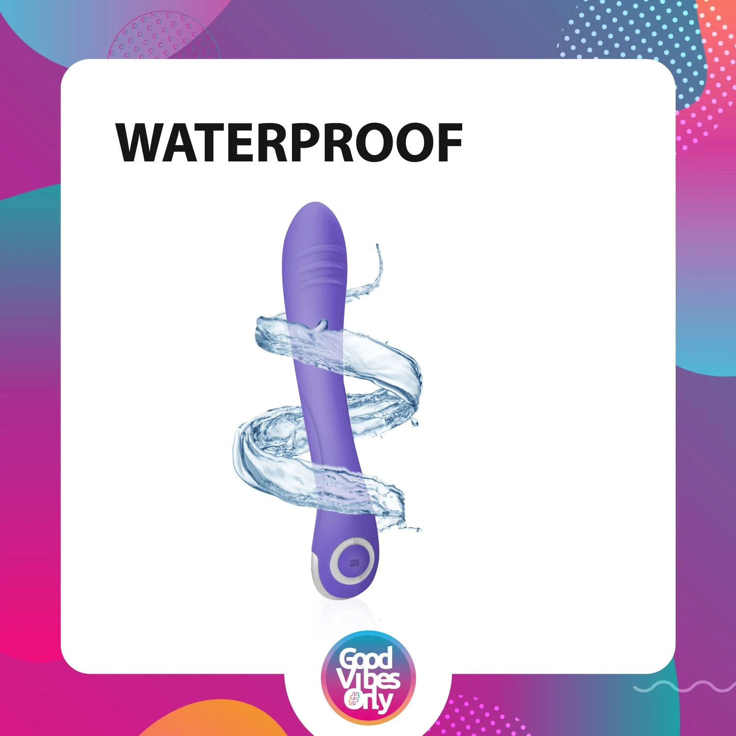 Wasserfester lila Vibrator Lici für Vagina, Anus und G-Punkt