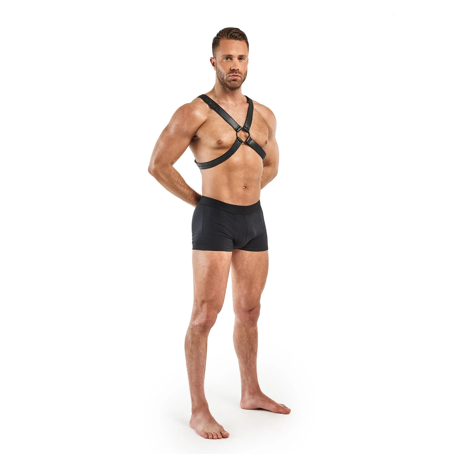 Unisex Bondage-Harness schwarz mit angenehmem Tragekomfort