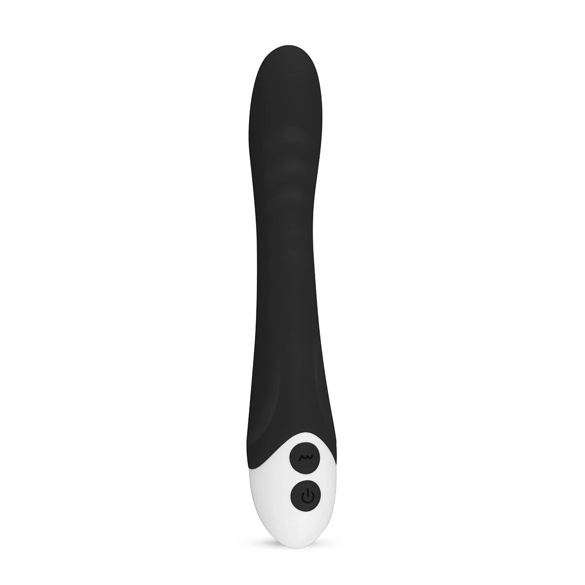 Lunar Vibe G-Punkt Vibrator in Schwarz mit geripptem Schaft