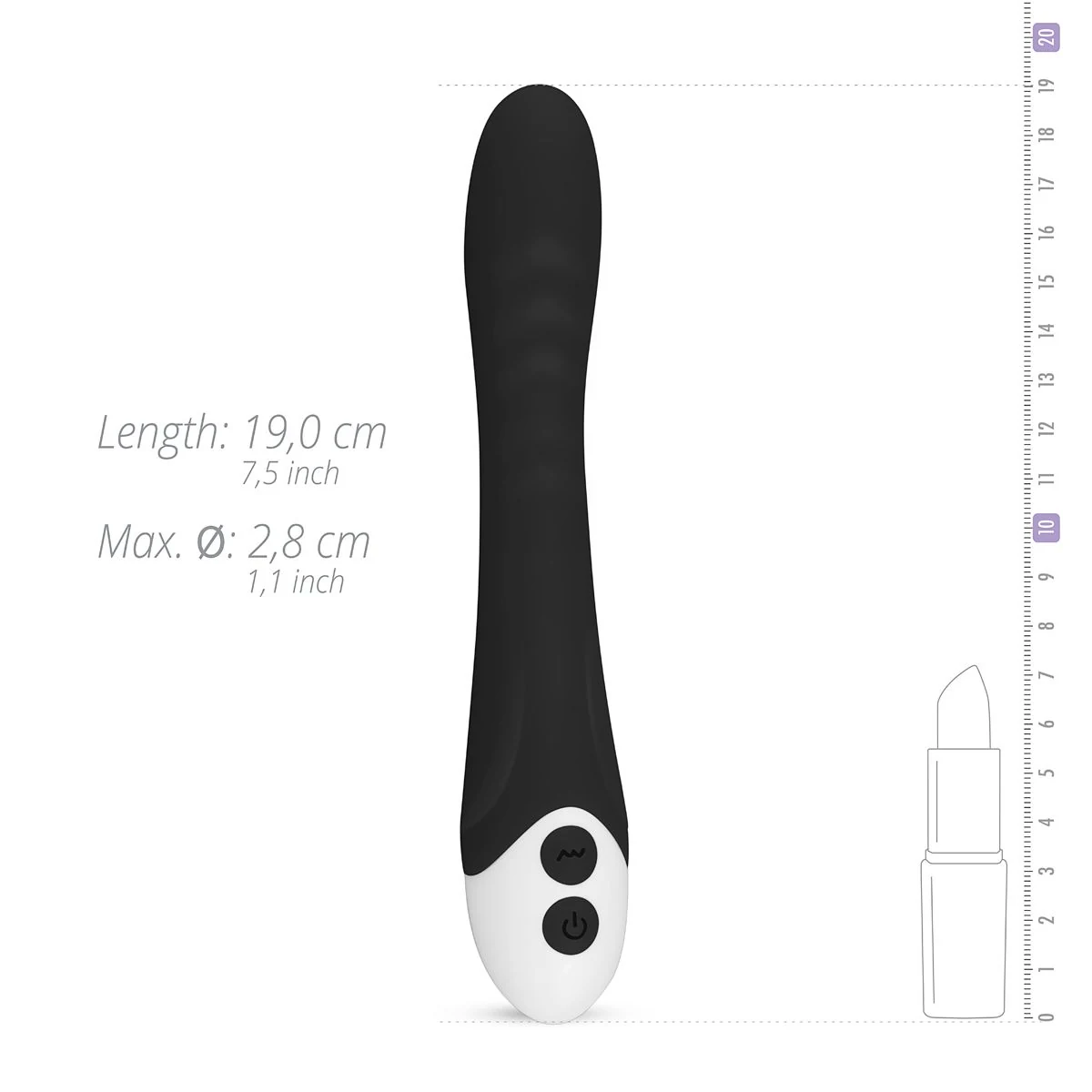 Toys Vibe Collection Vibrator in Schwarz für G-Punkt-Stimulation