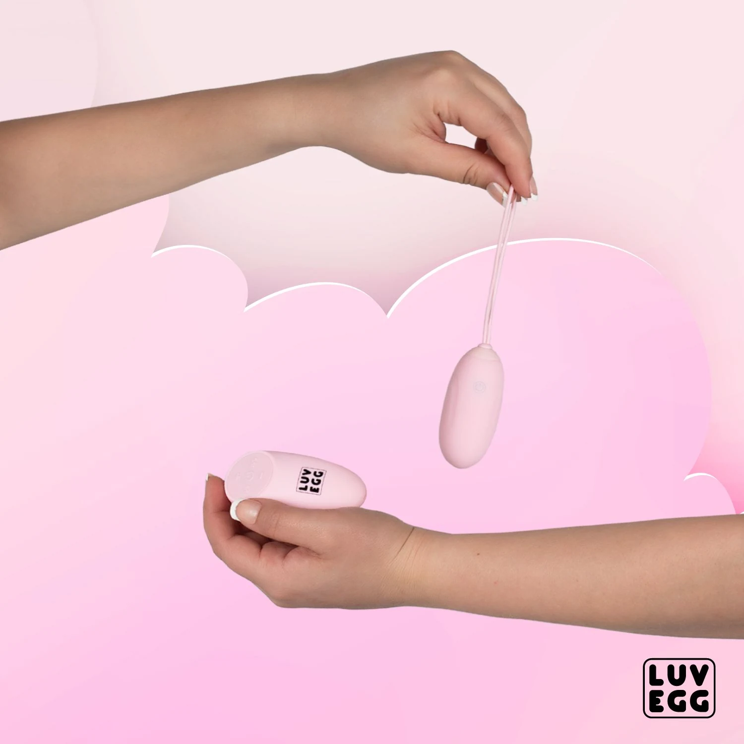 Rosa LUV EGG Vibro-Ei mit kabelloser Fernbedienung