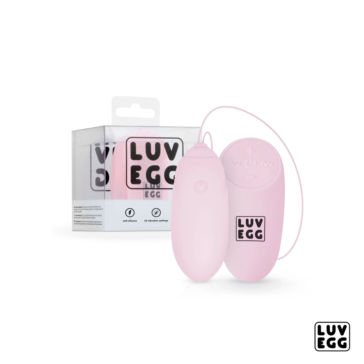 LUV EGG Vibro-Ei aus Silikon und ABS in Rosa