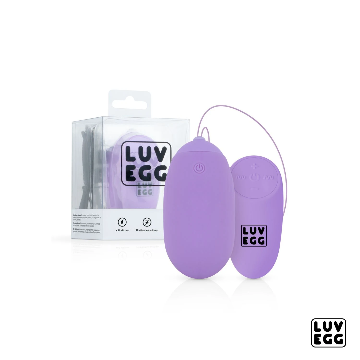 Vibro Ei mit Fernbedienung, lila, von LUV EGG