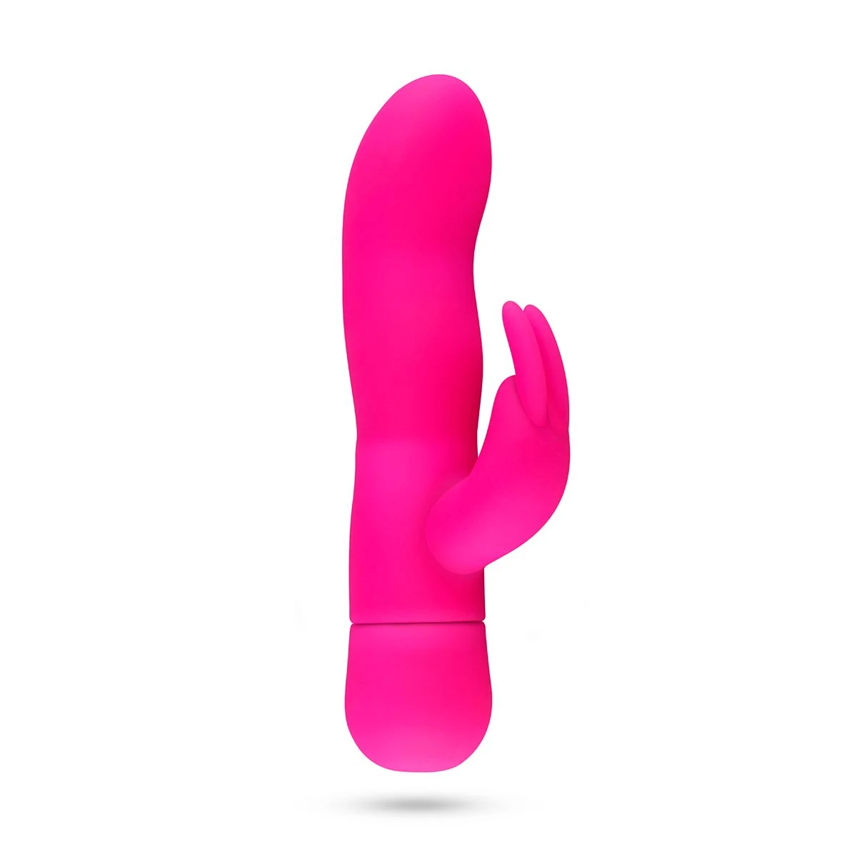 Mad Rabbit Vibrator in Rosa mit gebogener Spitze und flexiblem Klitorisarm