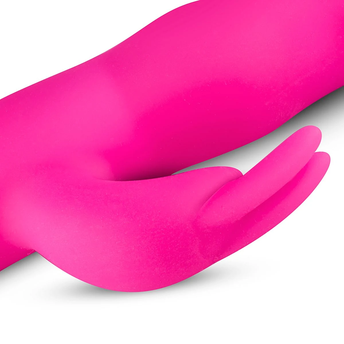 Rosa Rabbit Vibrator aus weichem Silikon für G-Punkt- und Klitorisstimulation