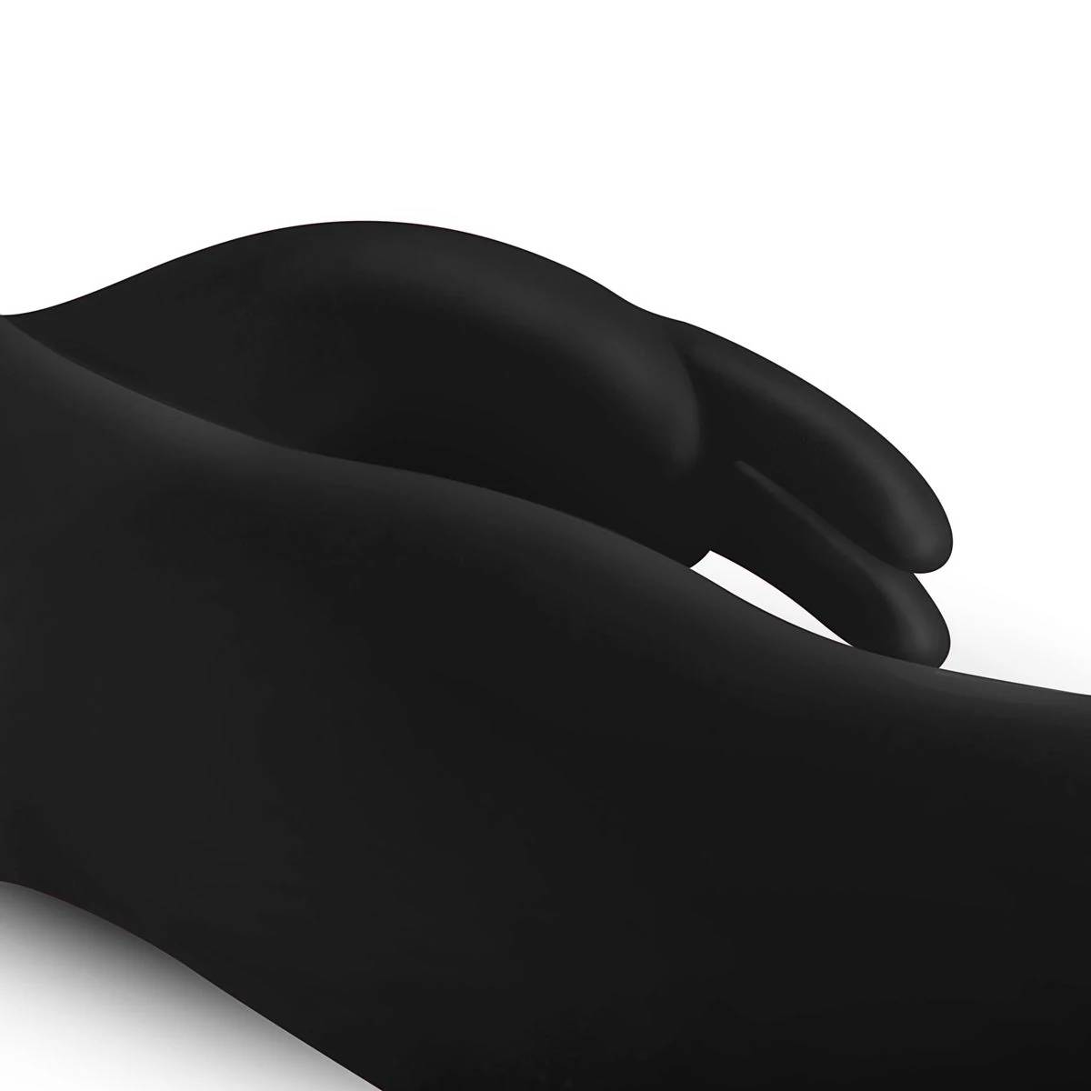 Silikon Rabbit Vibrator schwarz für gleichzeitige innere und äußere Stimulation