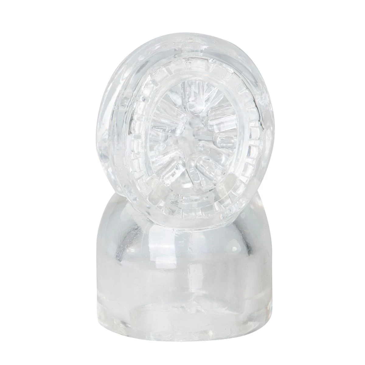 Masturbator Aufsatz transparent aus TPE, passend für größere Wand Vibratoren