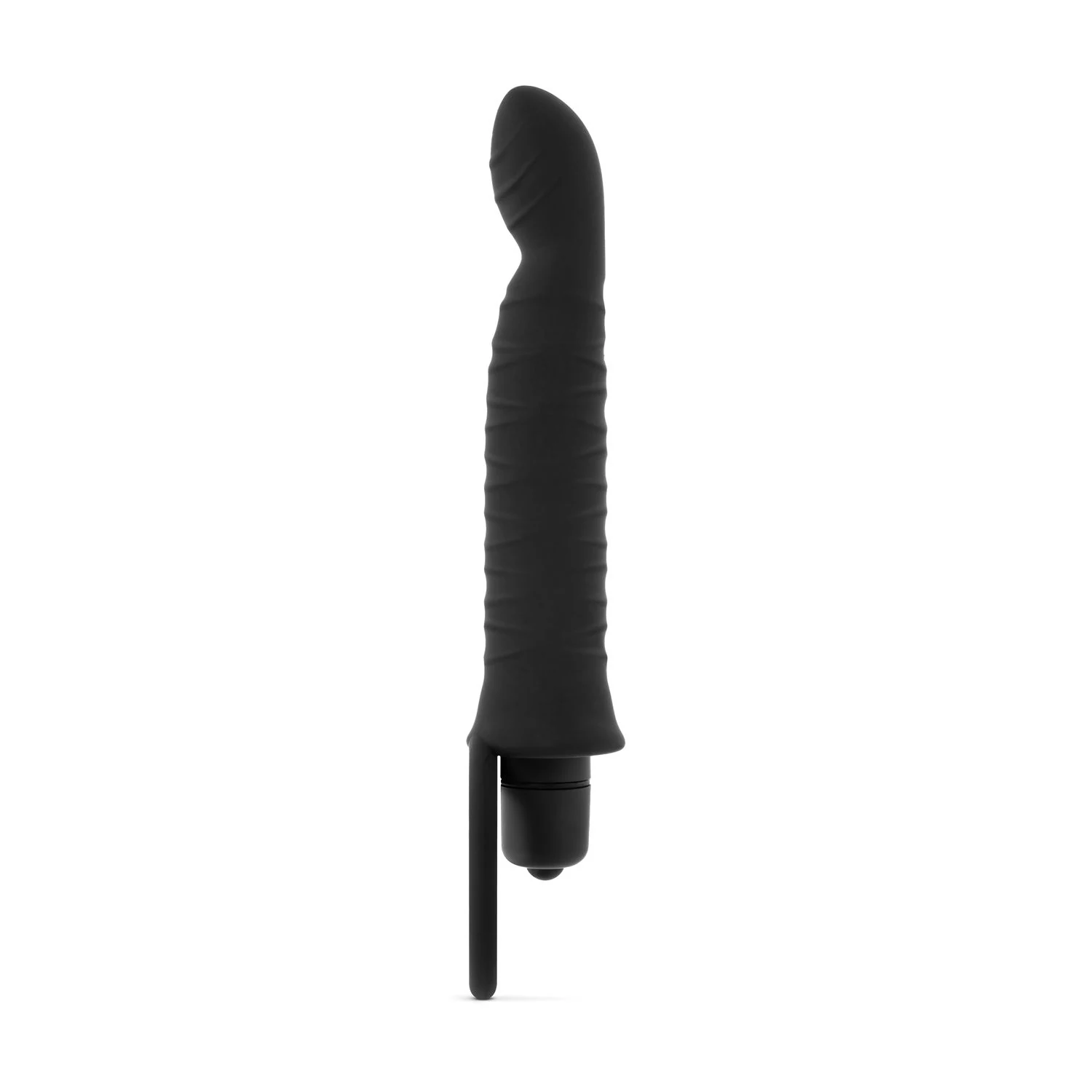 Vibrierender Dildo mit Penisring und einsetzbarem Bullet-Vibrator