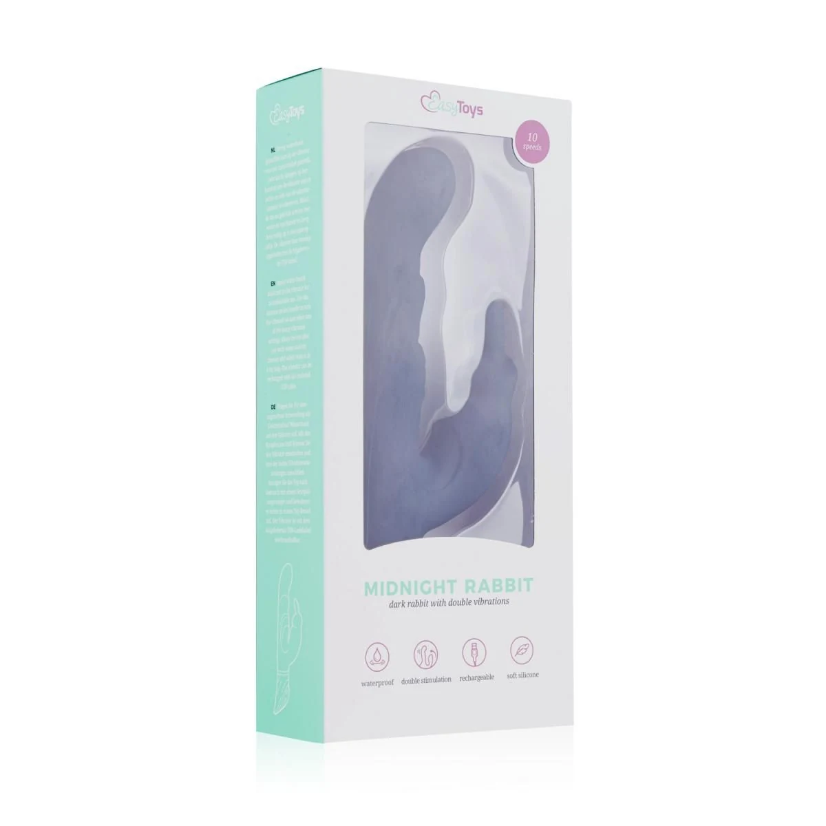 Midnight Rabbit Vibrator aus ABS und Silikon in Blau