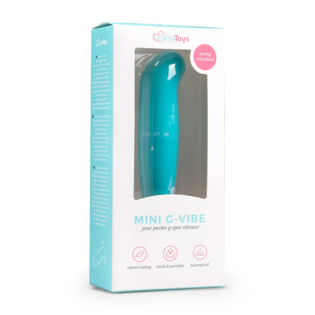 G-Punkt-Vibrator mit glatter Textur, gebogener Spitze und Drehbedienung