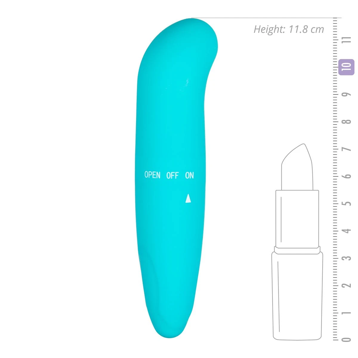Mini-G-Punkt-Vibrator aus Plastik mit 25 mm maximalem Durchmesser