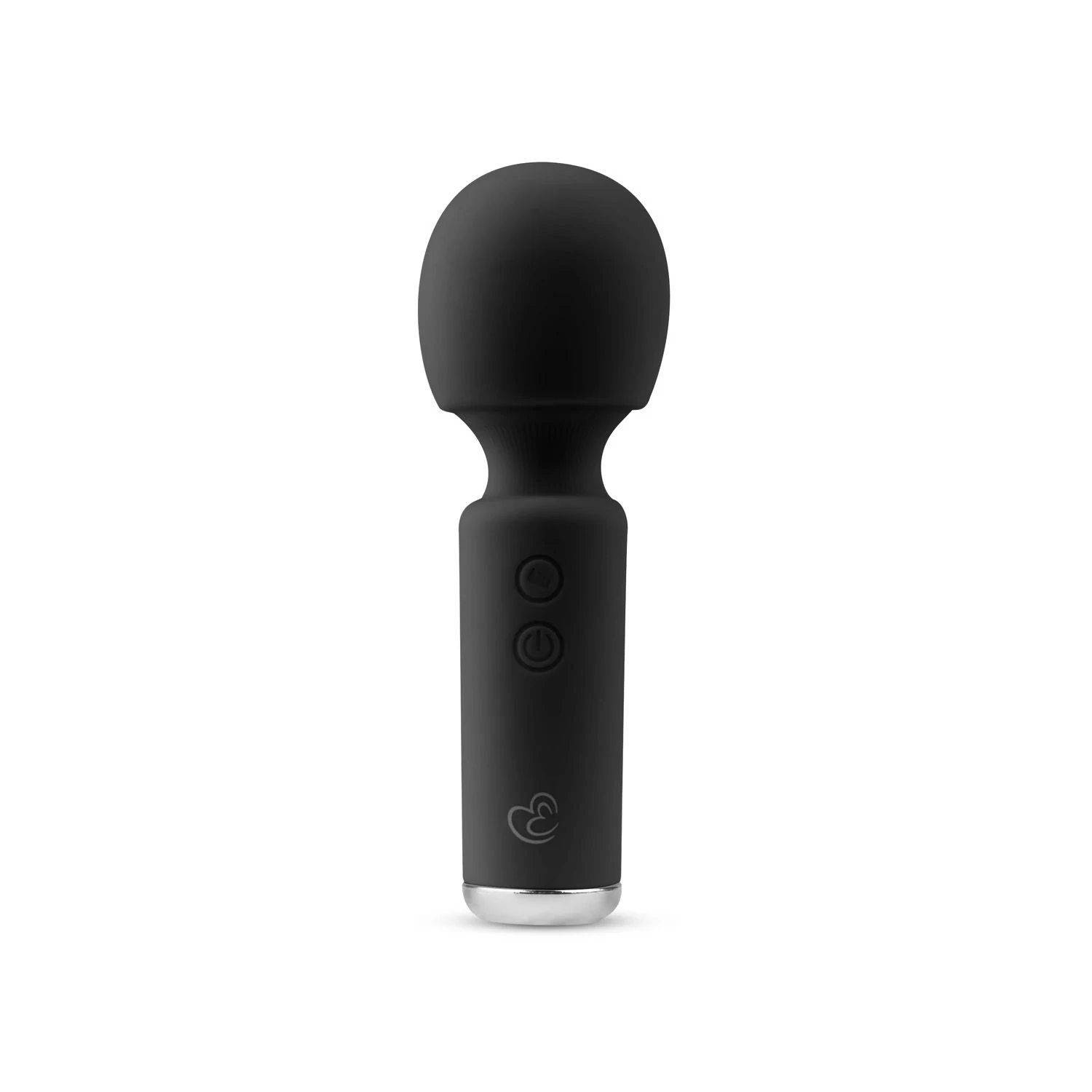 Mini-Vibrator mit flexiblem Hals und Druckknopf-Bedienung in Schwarz