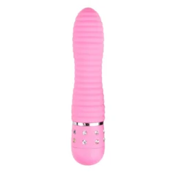 Mini Vibrator geriffelt in Pink von Toys mit kompaktem Format