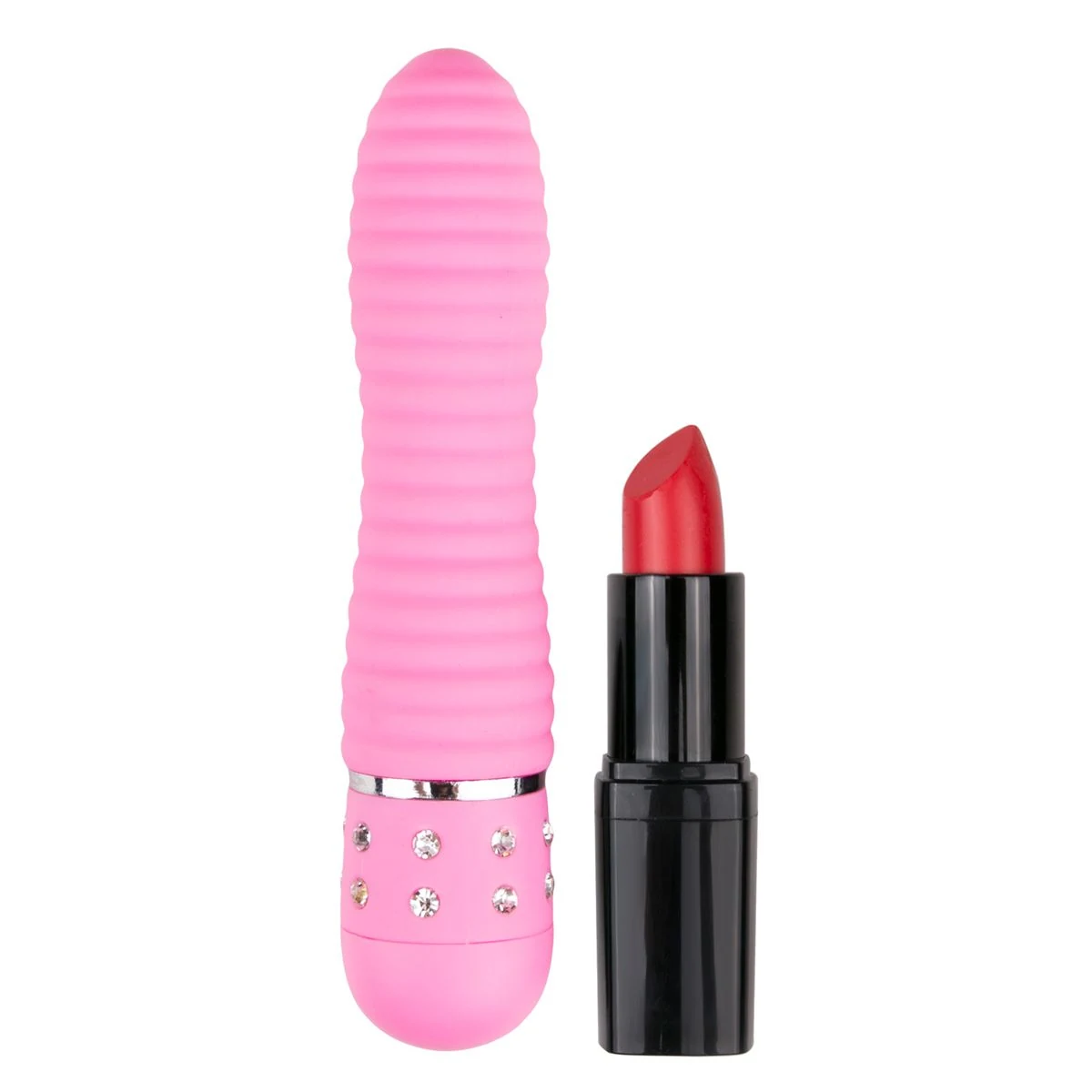 Pinkfarbener Mini-Vibrator, 114 mm lang und spritzwassergeschützt