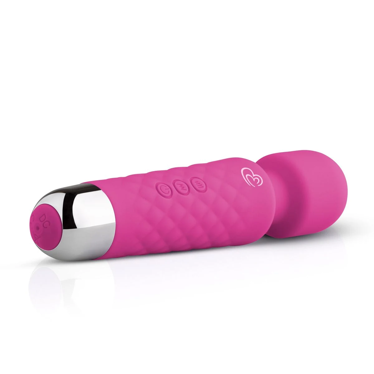 Rosa Wand Vibrator mit flexiblem Hals und handlicher Größe