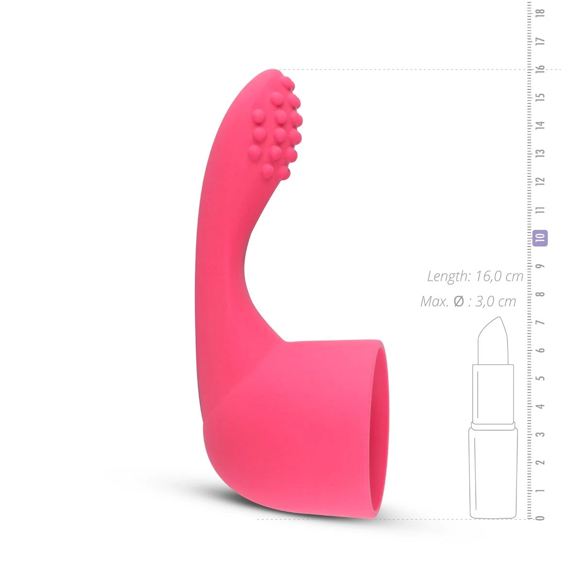 MyMagicWand Aufsatz Pink für Reinigung mit Wasser und Spielzeugreiniger