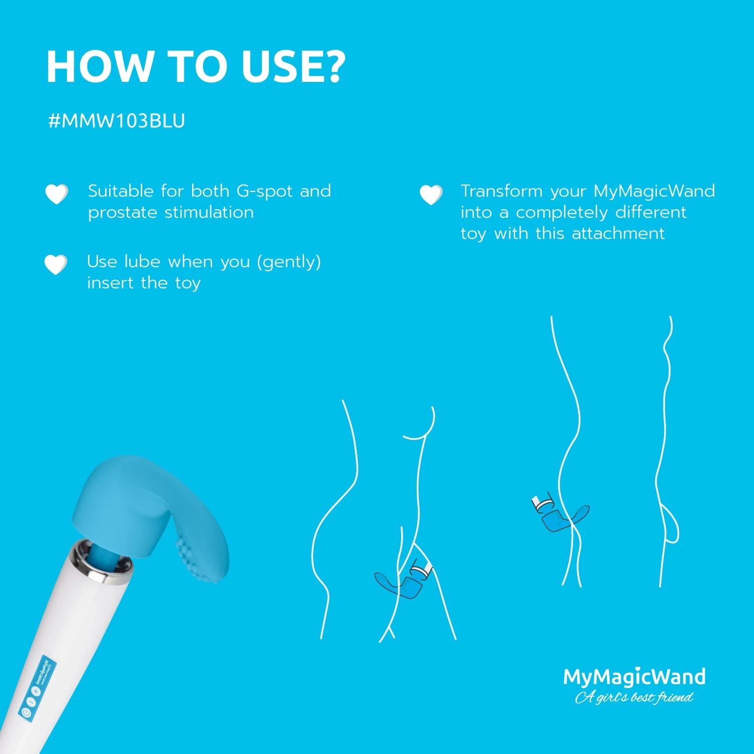 Flexibler Silikonaufsatz von MyMagicWand für Wand Massagestäbe