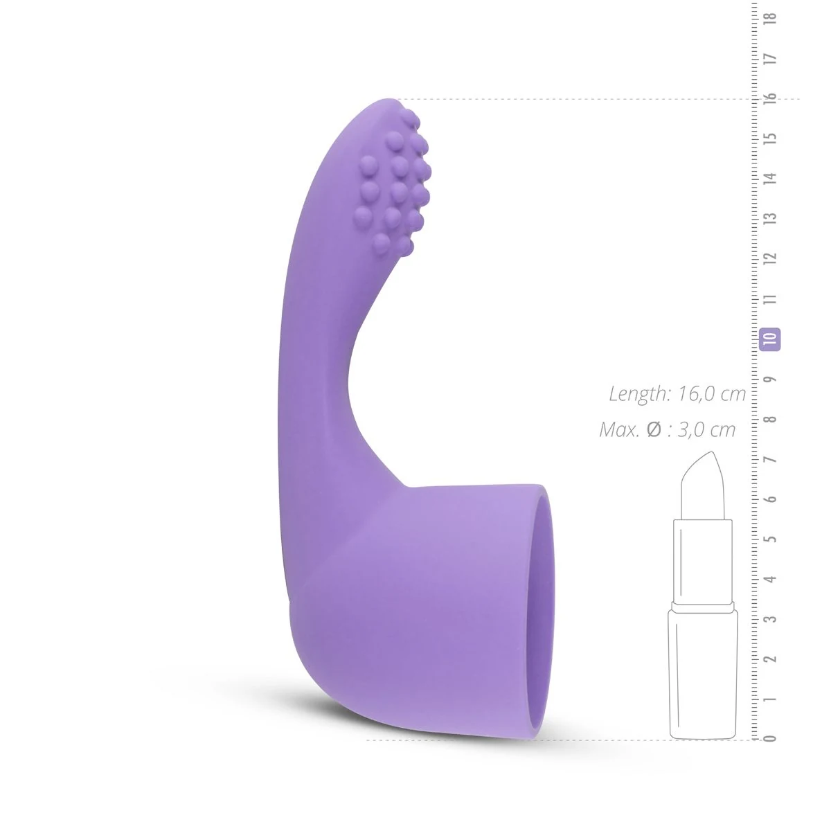 Lila Aufsatz für MyMagicWand, leicht aufzusetzen und abzunehmen