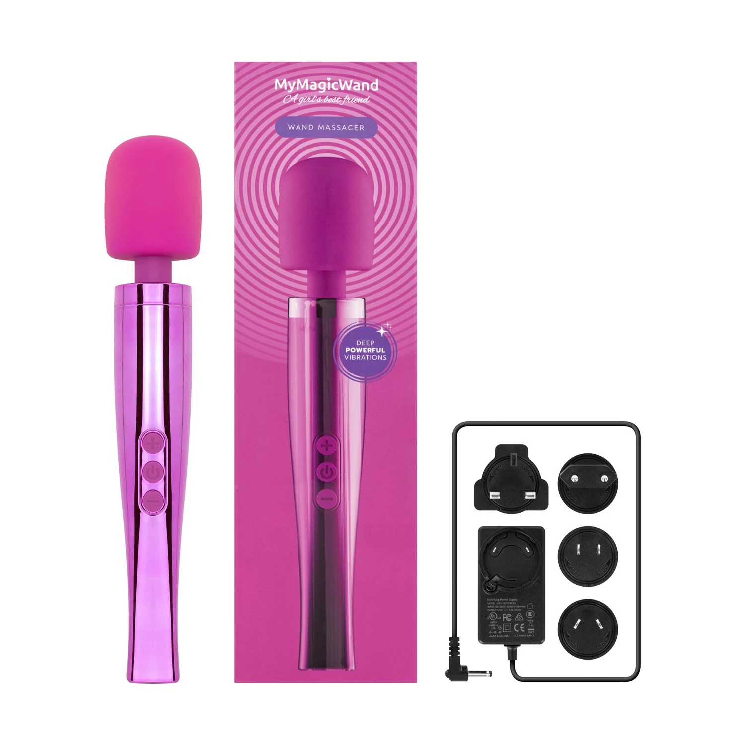 MyMagicWand Pink Wand Massager mit 330 mm Länge