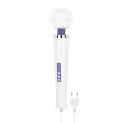 MyMagicWand Wand-Vibrator lila mit rundem Kopf und Griff