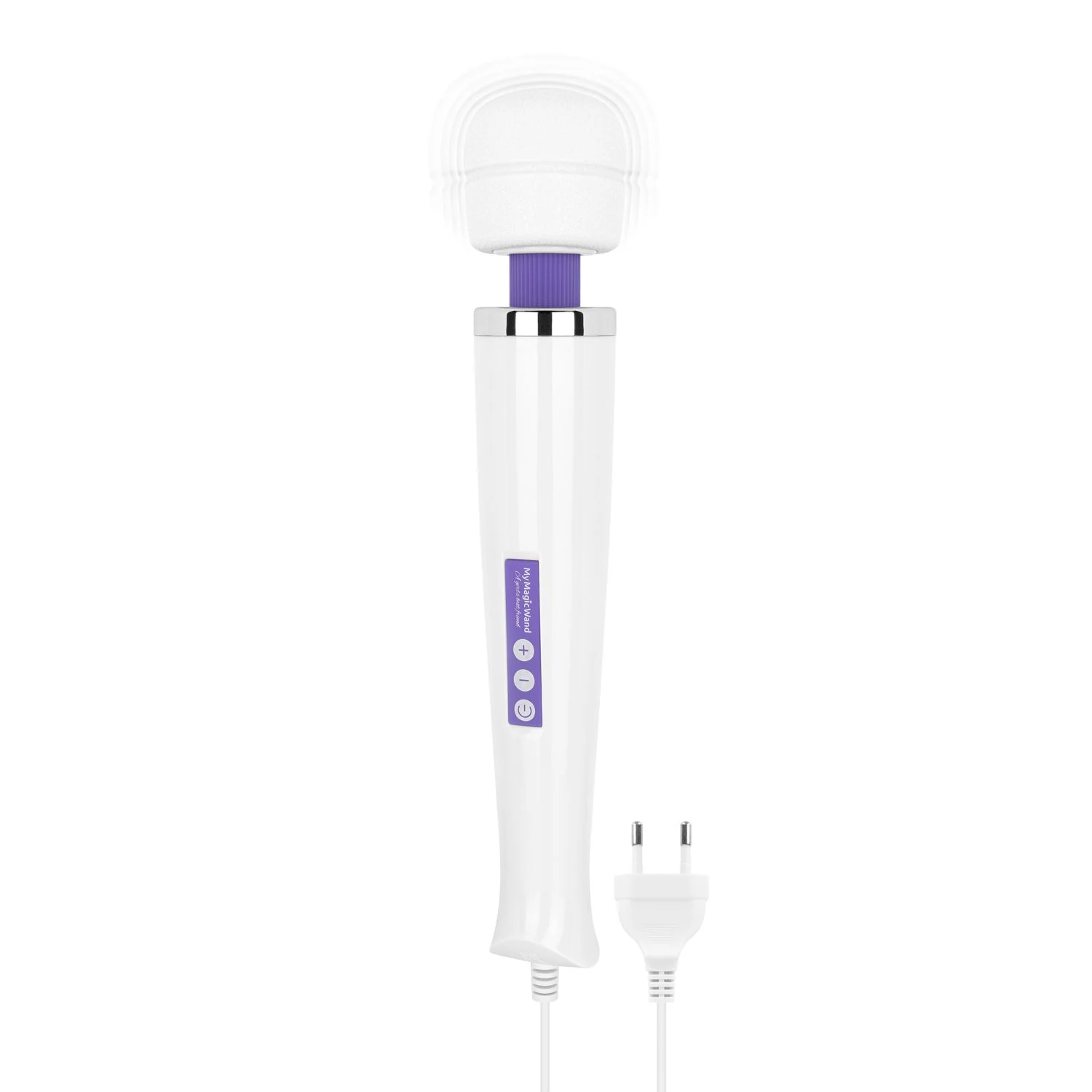 MyMagicWand Wand-Vibrator lila mit rundem Kopf und Griff