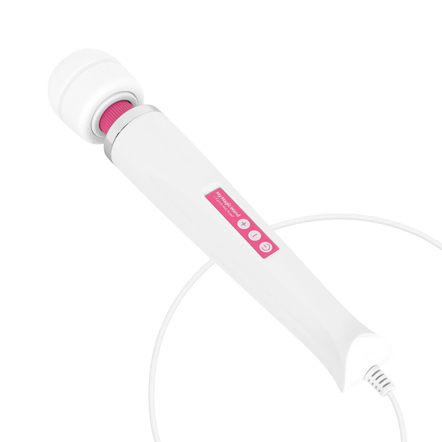 Rosa MyMagicWand Wand Vibrator aus ABS und Silikon