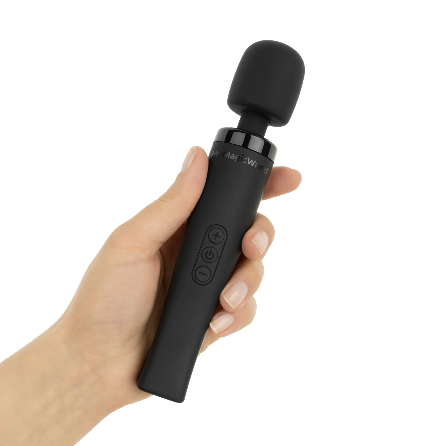 MyMagicWand Small Wand Massagestab aus Silikon und ABS in Schwarz