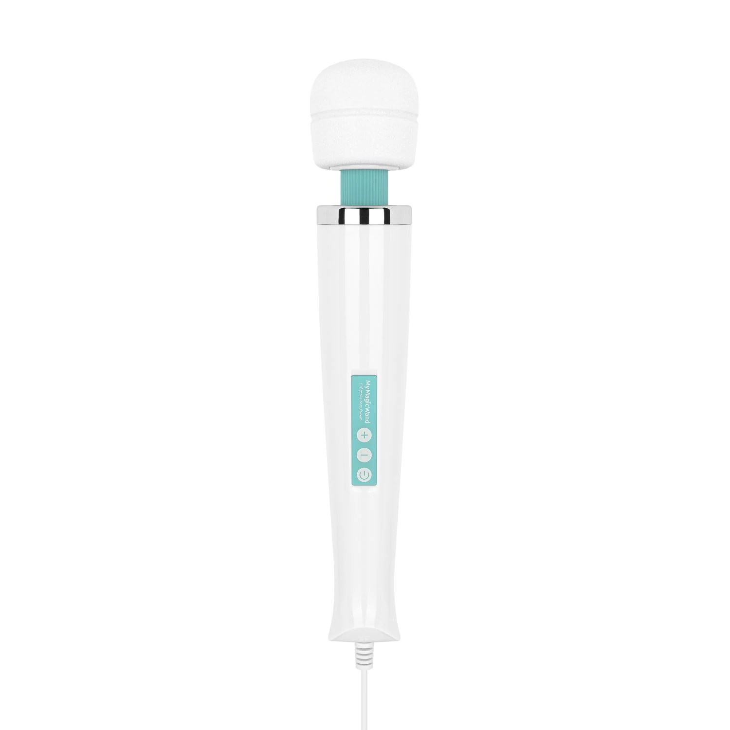 Türkiser Wand-Vibrator von MyMagicWand mit kräftigem Motor