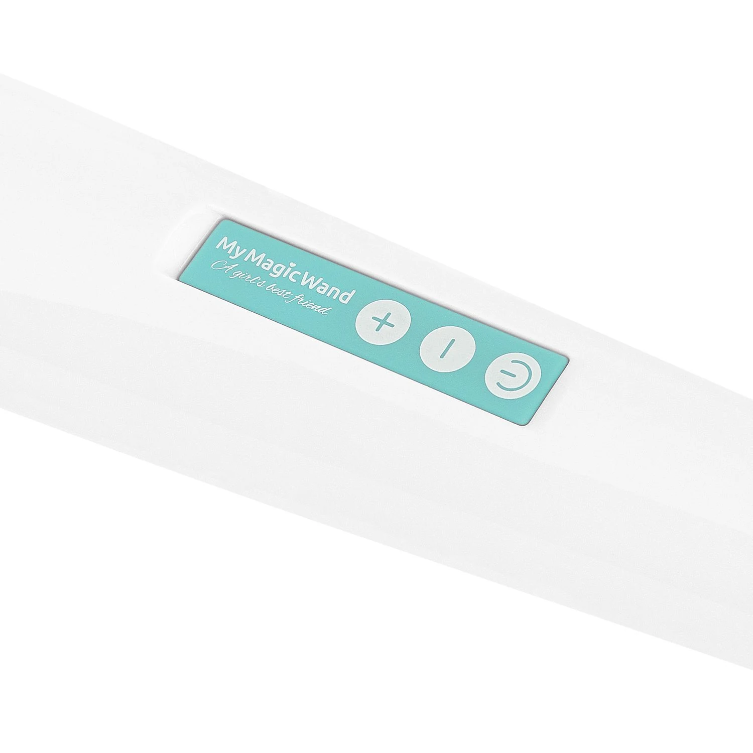Vibrator in Türkis mit rundem Griff und flexiblem Kopf