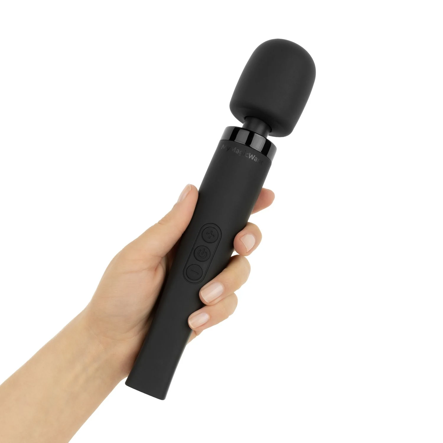 MyMagicWand Medium Wandvibrator aus ABS und Silikon in Schwarz