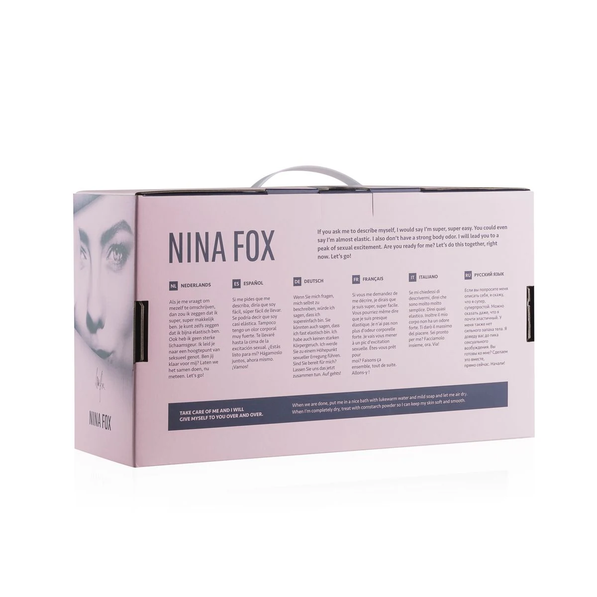 Wasserfester Nina Fox Masturbator, geeignet für Gleitmittel auf Wasserbasis